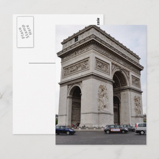 Arc de Triomphe Briefkaart (Voorkant / Achterkant)