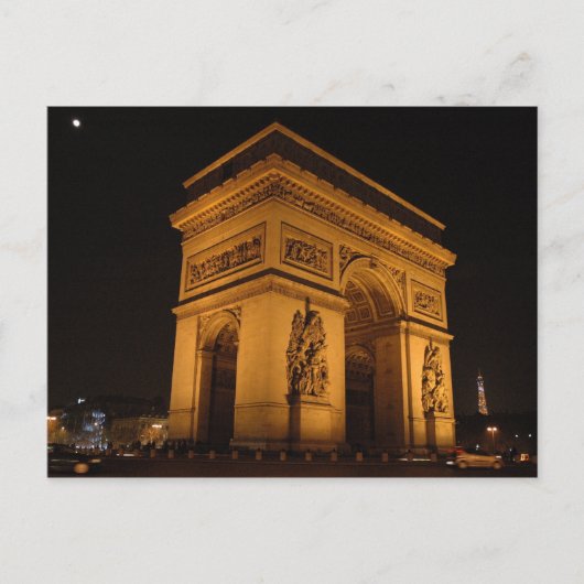 Arc de Triomphe Briefkaart (Voorkant)