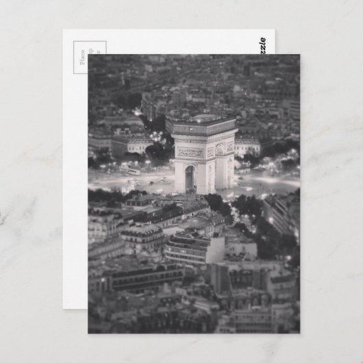 Arc de Triomphe Briefkaart (Voorkant / Achterkant)