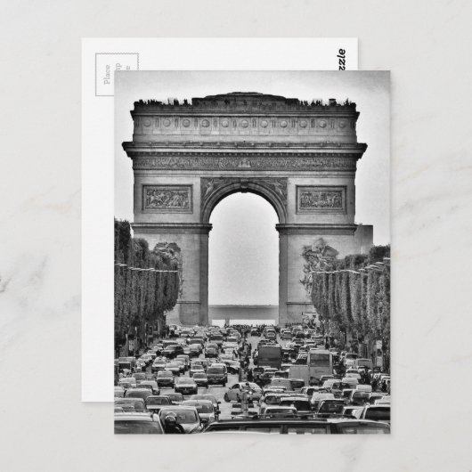Arc de Triomphe Briefkaart (Voorkant / Achterkant)