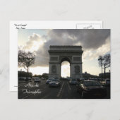 Arc de Triomphe Briefkaart (Voorkant / Achterkant)