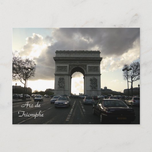 Arc de Triomphe Briefkaart (Voorkant)