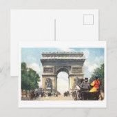  Arc de Triomphe Briefkaart (Voorkant / Achterkant)