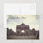 Arc de Triomphe Briefkaart (Voorkant / Achterkant)