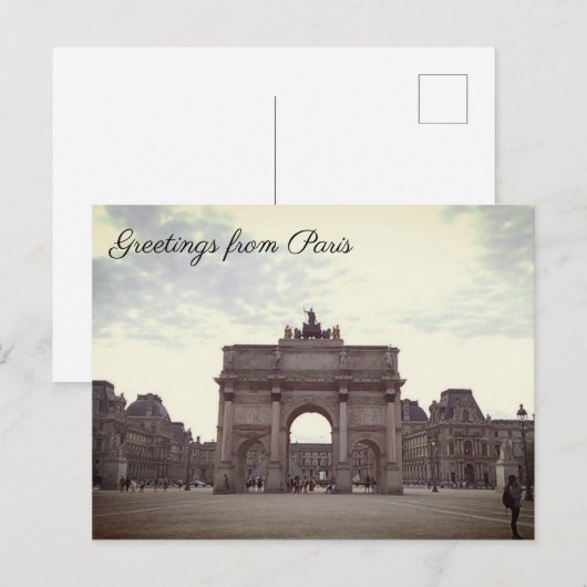 Arc de Triomphe Briefkaart (Voorkant / Achterkant)