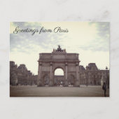Arc de Triomphe Briefkaart (Voorkant)