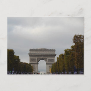 Arc de Triomphe Champs Elysee Parijs Frankrijk Briefkaart