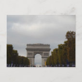 Arc de Triomphe Champs Elysee Parijs Frankrijk Briefkaart (Voorkant)