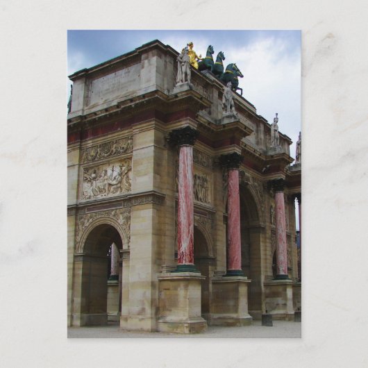 Arc de Triomphe de Carrousel. Briefkaart (Voorkant)