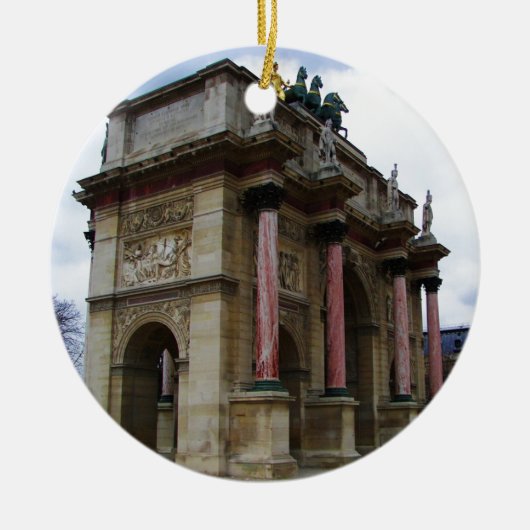 Arc de Triomphe de Carrousel. Keramisch Ornament (Voorkant)