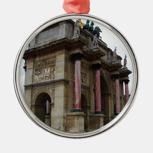 Arc de Triomphe de Carrousel. Metalen Ornament (Voorkant)