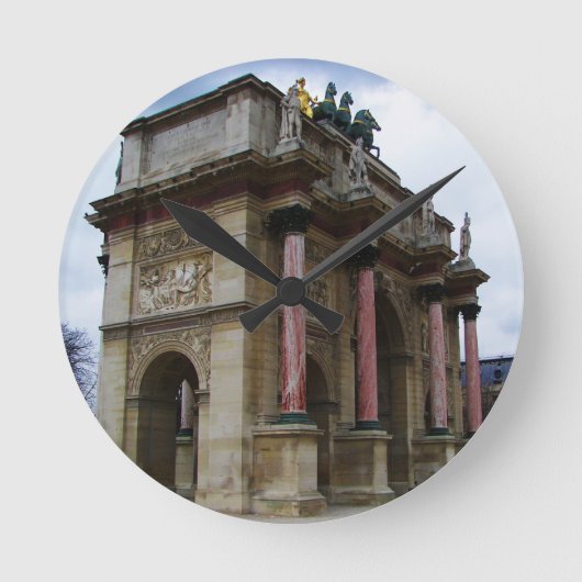 Arc de Triomphe de Carrousel. Ronde Klok (Voorkant)