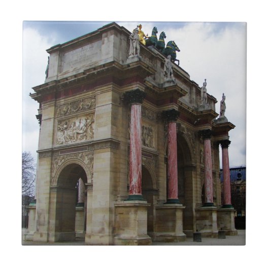 Arc de Triomphe de Carrousel. Tegeltje (Voorkant)