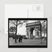 Arc de Triomphe de l'Étoile, Parijs, Frankrijk Briefkaart (Voorkant / Achterkant)