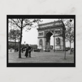 Arc de Triomphe de l'Étoile, Parijs, Frankrijk Briefkaart (Voorkant)