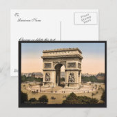 Arc de Triomphe, de l'Etoile, Parijs, klassen in F Briefkaart (Voorkant / Achterkant)