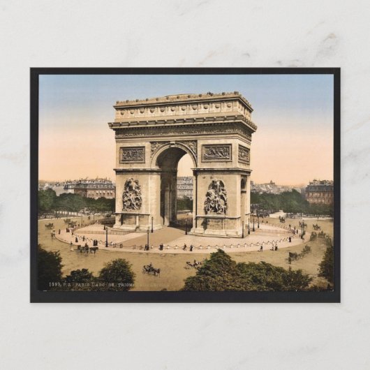 Arc de Triomphe, de l'Etoile, Parijs, klassen in F Briefkaart (Voorkant)