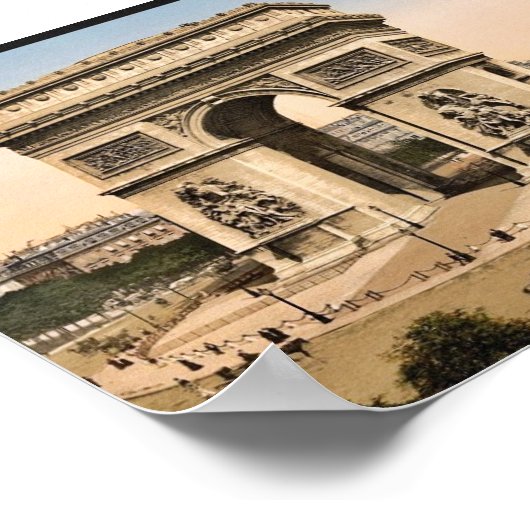Arc de Triomphe, de l'Etoile, Parijs, klassen in F Poster (Hoek)
