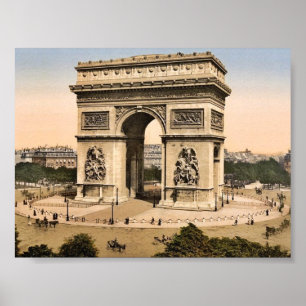 Arc de Triomphe, de l'Etoile, Parijs, klassen in F Poster