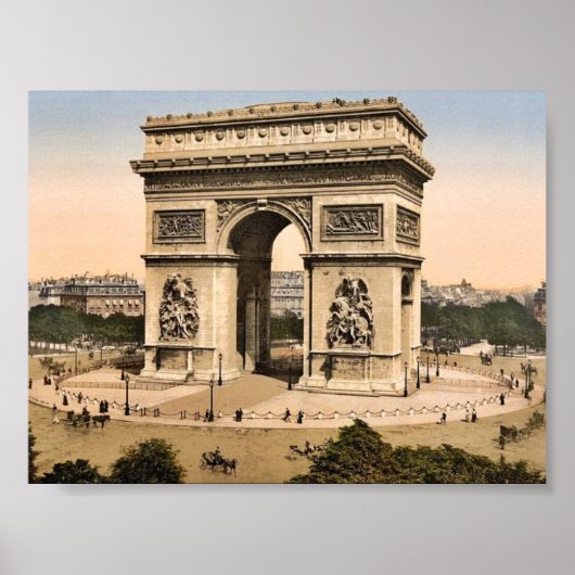Arc de Triomphe, de l'Etoile, Parijs, klassen in F Poster (Voorkant)