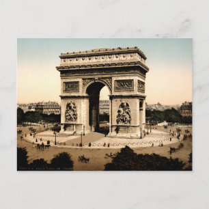 Arc de Triomphe de l'Étoile Paris Frankrijk Briefkaart