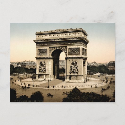 Arc de Triomphe de l'Étoile Paris Frankrijk Briefkaart (Voorkant)