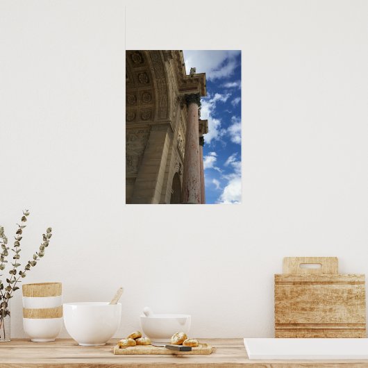 Arc de Triomphe du Carrousel Briefkaart Poster (Keuken)
