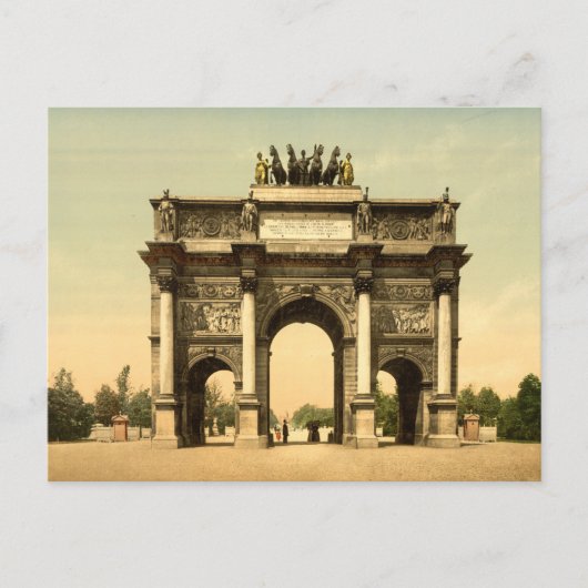 Arc de Triomphe du Carrousel Paris Frankrijk Briefkaart (Voorkant)