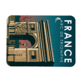 Arc de Triomphe France Retro Travel Art  Magneet (Horizontaal)
