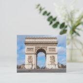 Arc de Triomphe in Parijs, Frankrijk Briefkaart (Staand voorkant)