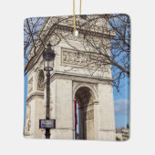 Arc de Triomphe in Parijs, Frankrijk Keramisch Ornament (Links)