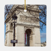 Arc de Triomphe in Parijs, Frankrijk Keramisch Ornament (Achterkant)