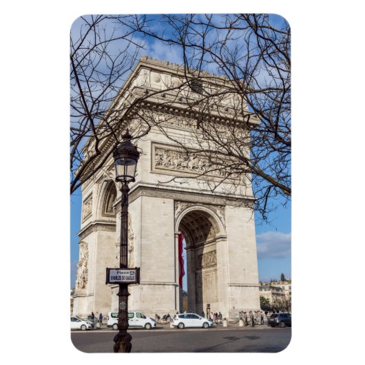 Arc de Triomphe in Parijs, Frankrijk Magneet (Verticaal)
