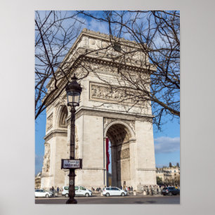 Arc de Triomphe in Parijs, Frankrijk Poster