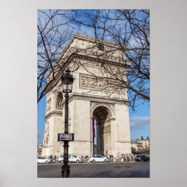 Arc de Triomphe in Parijs, Frankrijk Poster