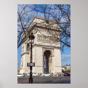 Arc de Triomphe in Parijs, Frankrijk Poster