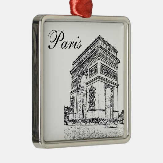 Arc de Triomphe Metalen Ornament (Rechts)