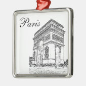 Arc de Triomphe Metalen Ornament (Links)