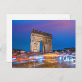 Arc de Triomphe | Nationaal monument | Parijs Fran Briefkaart (Voorkant / Achterkant)