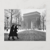 Arc de Triomphe neige - 1940 - Robert Doisneau Briefkaart (Voorkant)