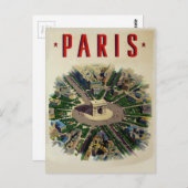 Arc de Triomphe Parijs Briefkaart (Voorkant / Achterkant)