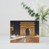 Arc De Triomphe, Parijs Briefkaart (Staand voorkant)