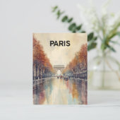 Arc de Triomphe Parijs Briefkaart (Staand voorkant)