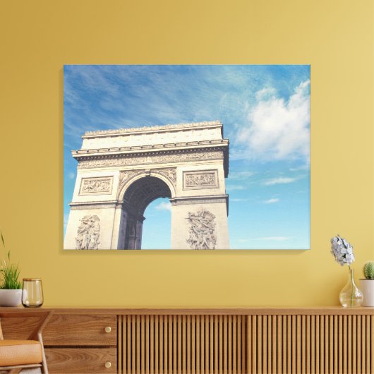 Arc de Triomphe Parijs Canvas Afdruk (Insitu (Woonkamer))