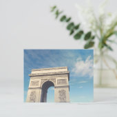 Arc de Triomphe Parijs Feestdagenkaart (Staand voorkant)