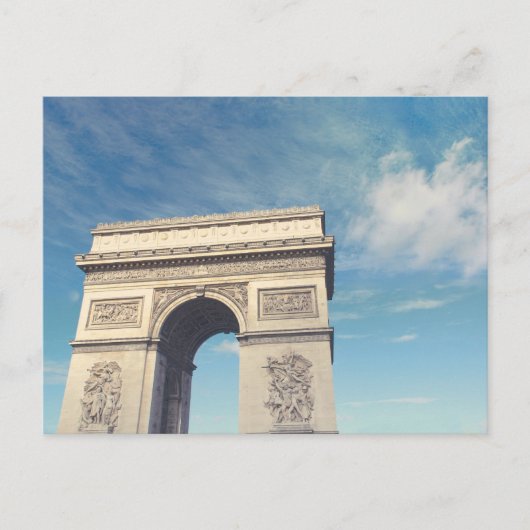 Arc de Triomphe Parijs Feestdagenkaart (Voorkant)