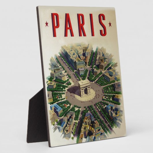  Arc de Triomphe Parijs Fotoplaat (Zijkant)