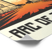 Arc de Triomphe Parijs Frankrijk Beroemde Reisplaa Poster (Hoek)