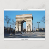 Arc DE Triomphe, Parijs, Frankrijk Briefkaart (Voorkant)