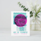 Arc De Triomphe Parijs Frankrijk Briefkaart (Staand voorkant)